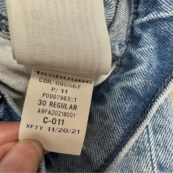 Abercrombie & Fitch 90's Ultra High Rise Criss Cross Jeans Size 30 Straight Leg - Picture 8 of 11